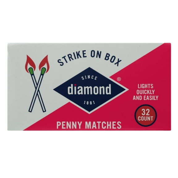 Diamond® Greenlight Strike on Box Matches, 32 ct 10 pack, 320 Total Matches for Lighting Candles, Grills, Fireplaces and Firepits