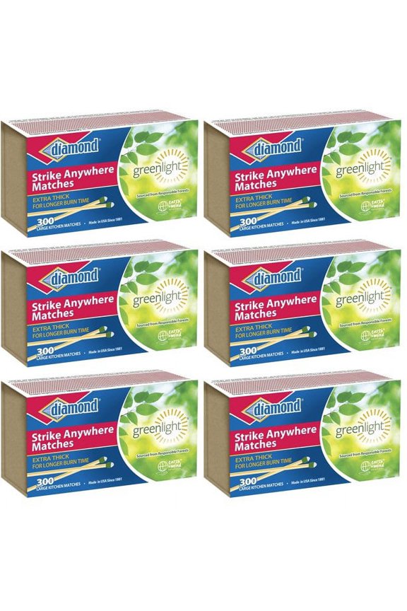 Green Light Technology Strike Anywhere Matches Outdoor Adventure Kit 300 Count Pack