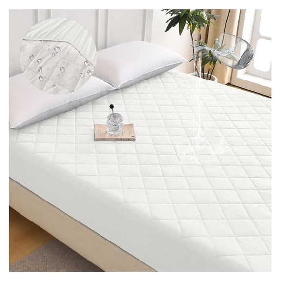 Diamond Grid Ultrasonic Waterproof Mattress Protector - Bed Bug Proof, Hypoallergenic - Twin Size