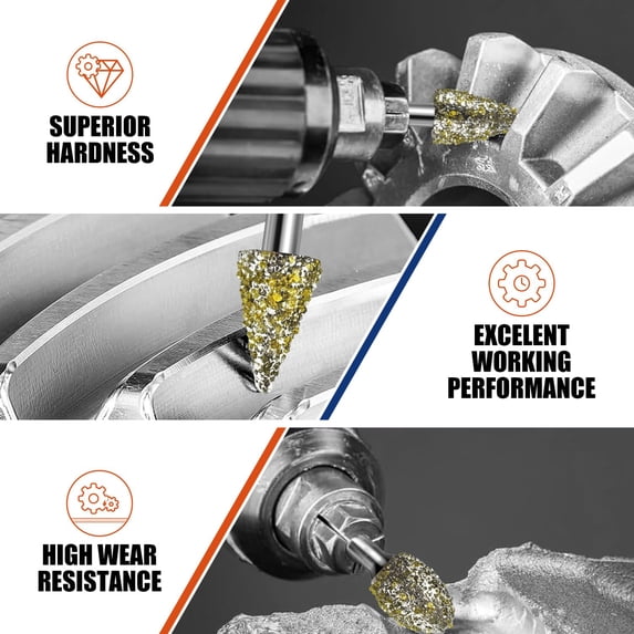 Diamond Grinding Bits for Rotary Tools, 20Pcs 1/8
