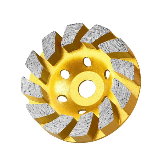 Diamond Grinding Disc 100mm x 16mm  10mm Thick Turbo Row Angle Grinder Wheel for Concrete, Stone, Tile, Masonry (4" Inch)
