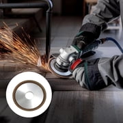 Diamond Grinding Wheel, 5.3 in / 13.5 cm Flat Diamond Grinding Wheel, High Concentration Resin Bond Grinding Wheel, 150 Grit, 0.2 in / 0.5 cm Thickness for Hard Alloy, Tungsten Carbide
