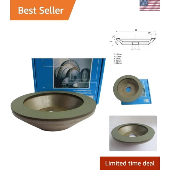 Diamond Grinding Wheel 6 Inch Carbide Tool Sharpener Cutter Finisher