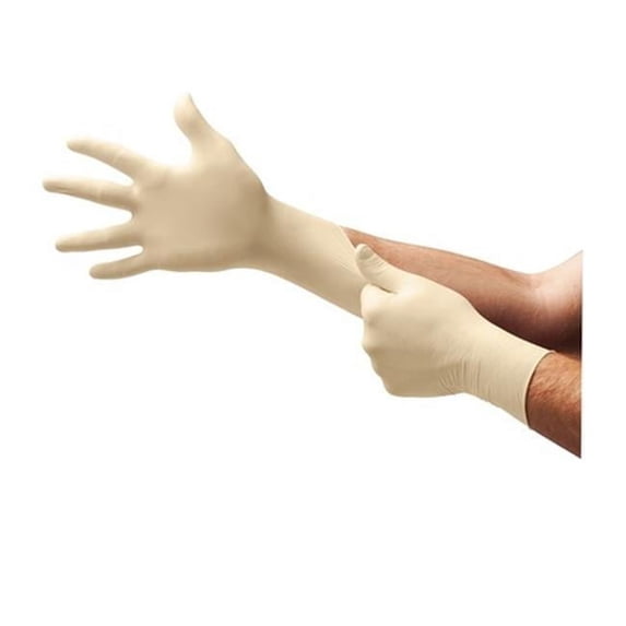 Diamond Grip Pf Latex Examination Glove - Large