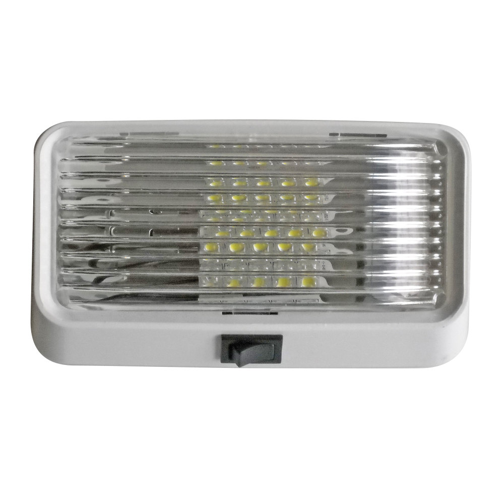 Diamond Group 52723 Rectangular LED Porch Light White with Clear Lens - image 1 of 3
