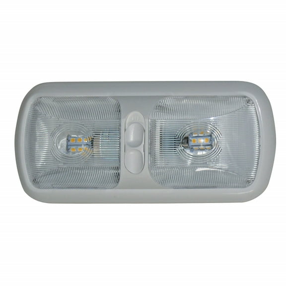 Diamond Group By Valterra Products DG72406VP Eurostyle Double Dome Led Light, Bright White, Standard