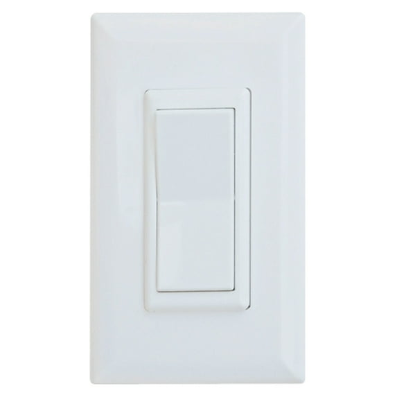 Diamond Group by Valterra DG52595VP Decor Rocker Switch with Cover - 15 Amp, White