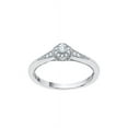 thumbnail image 1 of Diamond Halo Engagement Ring in 10K White Gold (1/5 cttw) (I-Color, SI3-I1 Clarity) (Size-9.5), 1 of 2