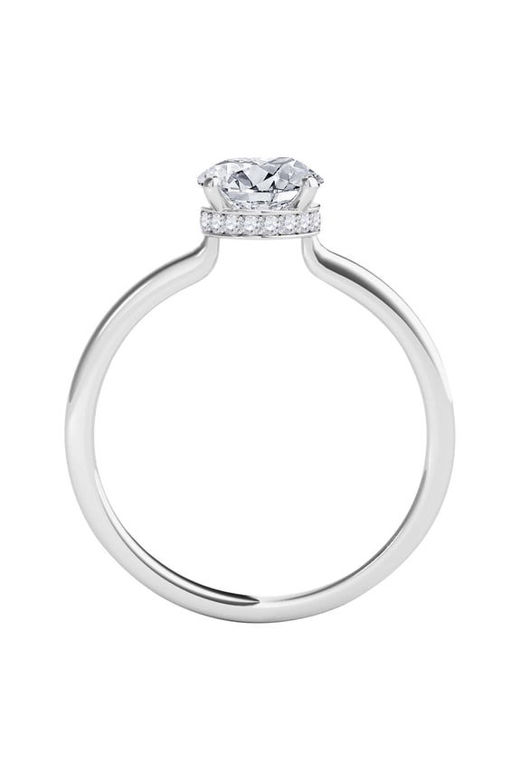 Diamond Halo Engagement Rings For Women 0.70 Carat Natural Diamond (I-J,I2-I3) Solitaire Design Wedding Anniversary Ring For Women In 14K White Rose Yellow Gold