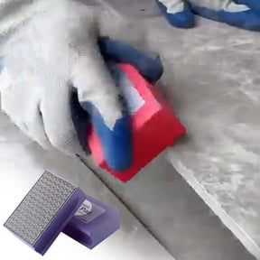 Diamond Hand Polishing Pads, Diamond Sanding Pads with Foam Backing, Sanding Block for Glass Wood Ceramic Marble Metal Tile Tools