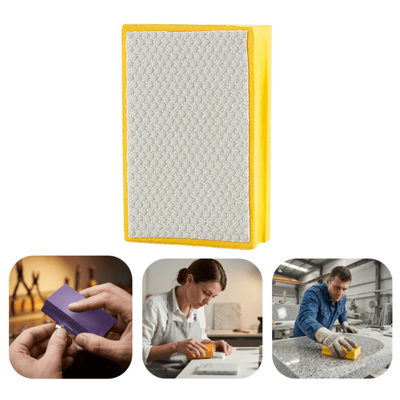 Diamond Hand Polishing Pads for Ceramic Tile Glass Grinding Sanding Blocks Polishing - (Fluorescent Green)