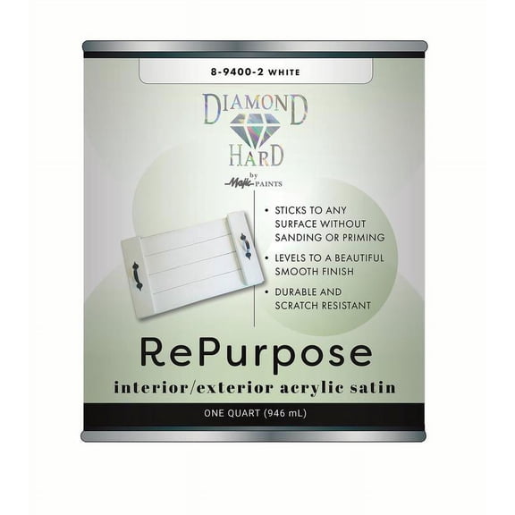 Diamond Hard RePurpose Paint, Quart, White