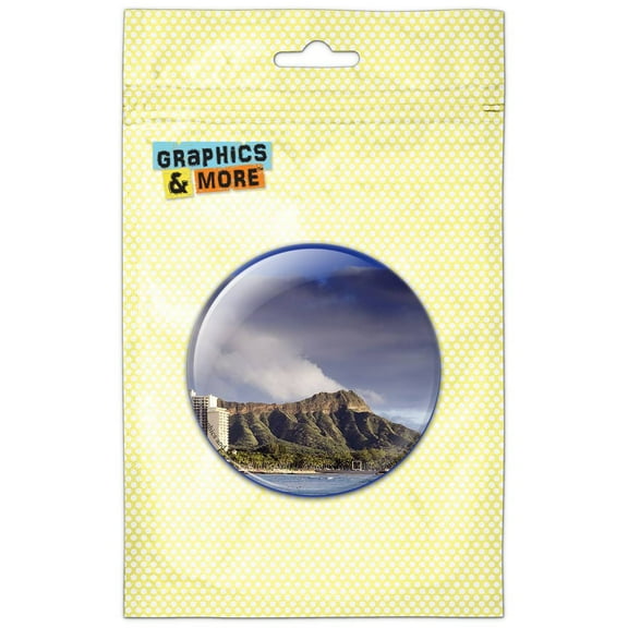 Diamond Head Hawaii Refrigerator Button Magnet