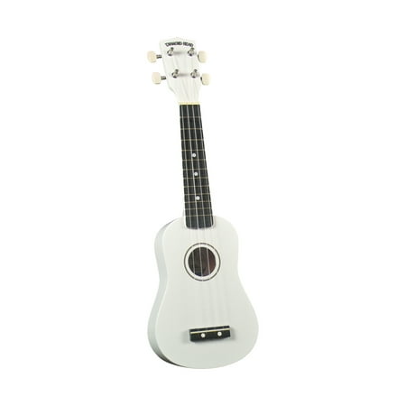 Diamond Head Soprano Ukulele - White