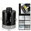 Diamond Hole Saw for Angle Grinder, Thin-Wall Dry Drill Bit for Ceramic Tile and Granite, Brazed Grit for Smooth Cuts, M10 Thread for Standard Grinders