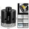 Diamond Hole Saw for Angle Grinder, Thin-Wall Dry Drill Bit for Ceramic Tile and Granite, Brazed Grit for Smooth Cuts, M10 Thread for Standard Grinders