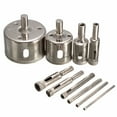 thumbnail image 1 of Diamond Hole Saw Drill Set 10-Piece 3mm-50mm Glass & Tile Cutting Kit Electroplated Diamond Core Bits Set for Ceramic Glass Drilling 100 Grit Professional Grade, 1 of 5