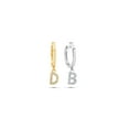 thumbnail image 1 of Diamond Initial Huggie Earring, 1 of 2