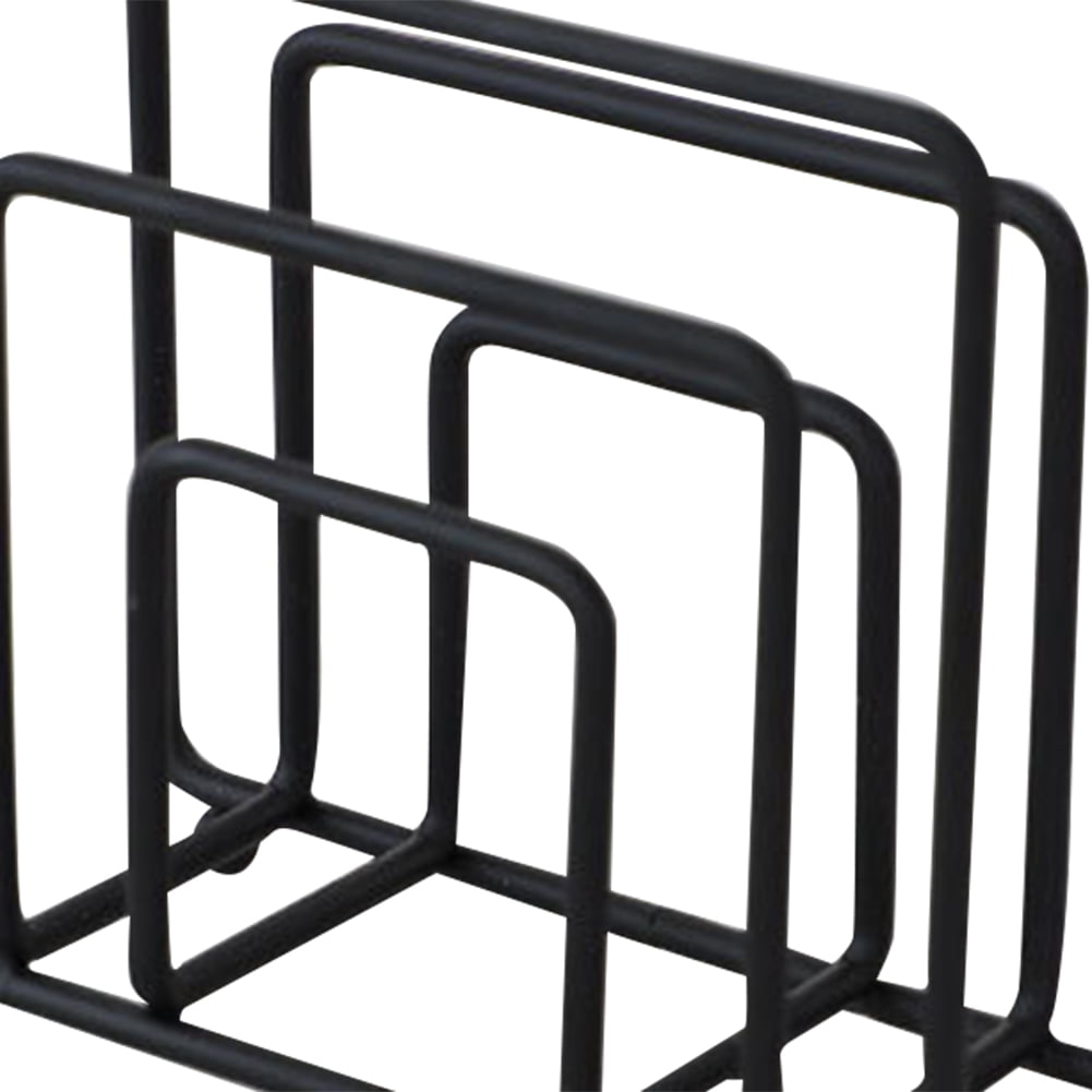 Diamond Iron Freestanding Napkins Holder Large Capacity Vertical Square