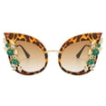 thumbnail image 1 of Diamond Jeweled Sunglasses, Funky Butterfly Shaped Sunglasses, Oversized Rhinestone Sunglasses for Women, 1 of 5