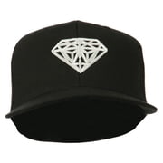Diamond Jewelry Logo Embroidered Fitted 210 Youth Cap - Black OSFM