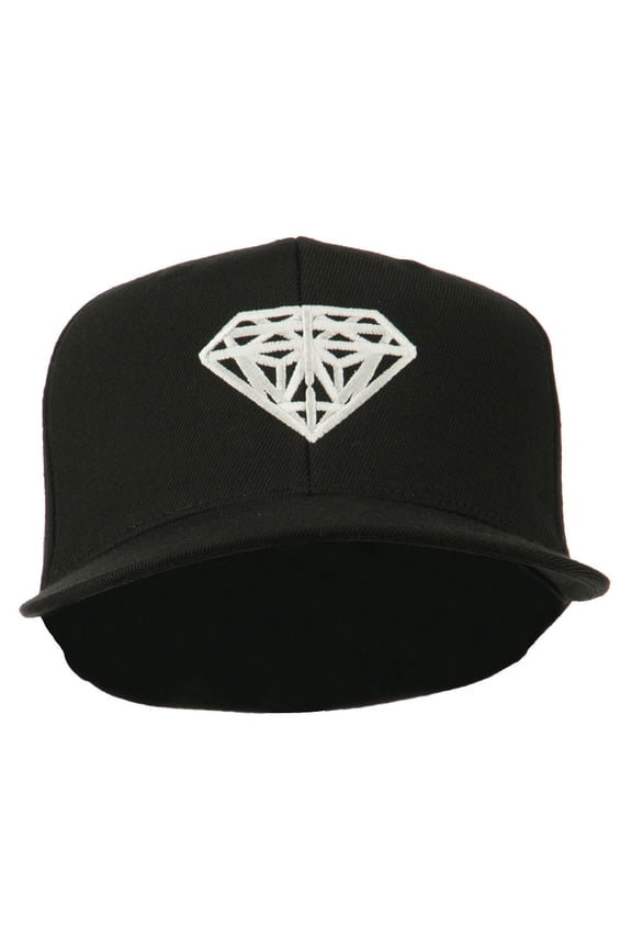 Diamond Jewelry Logo Embroidered Fitted 210 Youth Cap - Black OSFM
