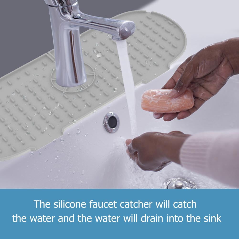 Diamond Kitchen Silicone Faucet Absorbent Mat Sink Splash Pad