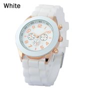 LADYCHENILE Diamond Ladies Watch Jelly Silicone Watch White Women Quartz Elegant Wrist Watch With Silicone Strap Cute Casual Watches New