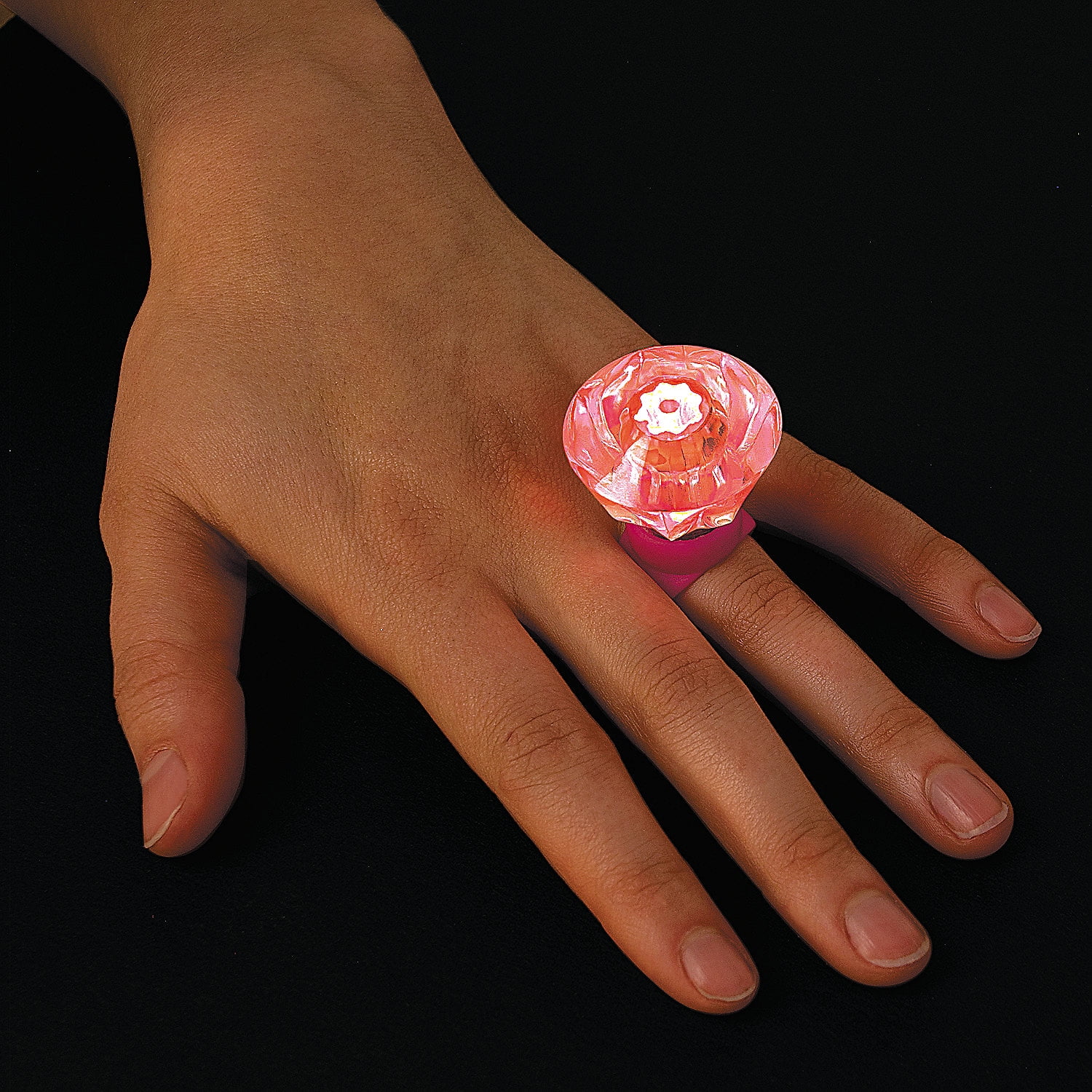 ORIENTAL TRADING COMPANY Diamond Light Up Rings - Jewelry - 12 Pieces