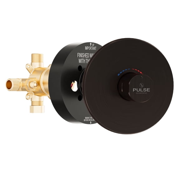Diamond Line Pressure Balanced Shower Valve with Round Trim Oil Rubbed Bronze