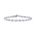 thumbnail image 1 of Diamond Link Bracelet in 10K White Gold (1/4 cttw), 1 of 3
