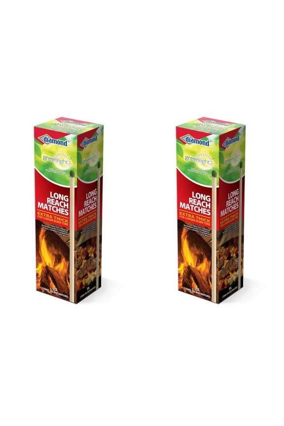 Long Reach Strike on Box Fire Starter Match 75 Ct - Pack of 2