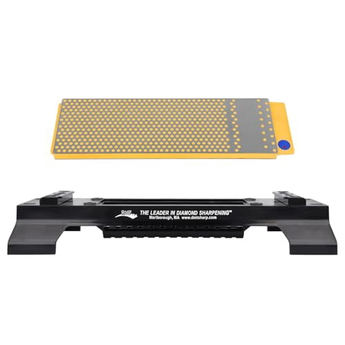 DMT W8EC-WB DuoSharp 8-Inch Diamond Sharpening Stone - Extra-Fine/Coarse Grit With Base