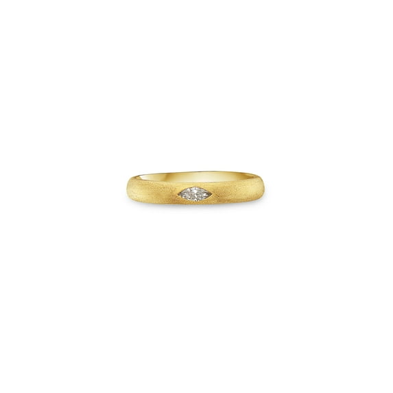 Diamond Marquise Flush Band
