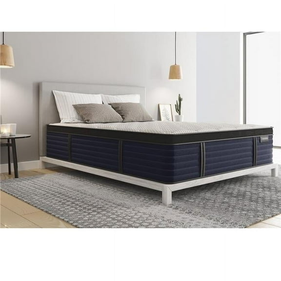 Diamond Mattress NL028M-1180 14.5 in. Hughes Cool Latex Hybrid Euro-Top Mattresses - Medium