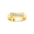 thumbnail image 1 of Diamond Men's Ring in 10K Yellow Gold (1/4 cttw) (I-Color, SI3-I1 Clarity) (Size-12.25), 1 of 2