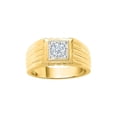 thumbnail image 1 of Diamond Men's Ring in 14K Yellow Gold (3/8 cttw) (I-Color, SI3-I1 Clarity) (Size-10), 1 of 2