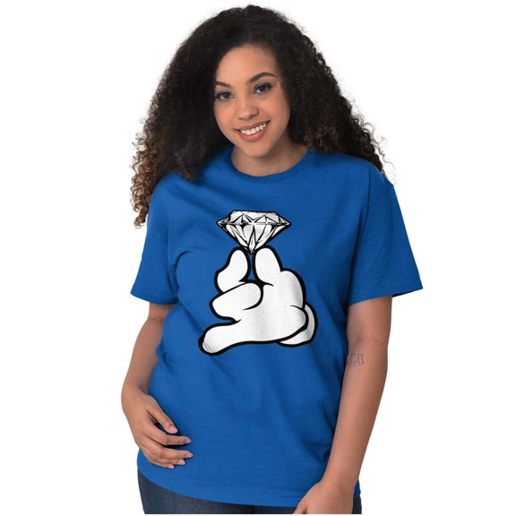 Diamond Mickey Ring Princess Jewel Women's Plus Size Graphic Tee Brisco Brands 2X