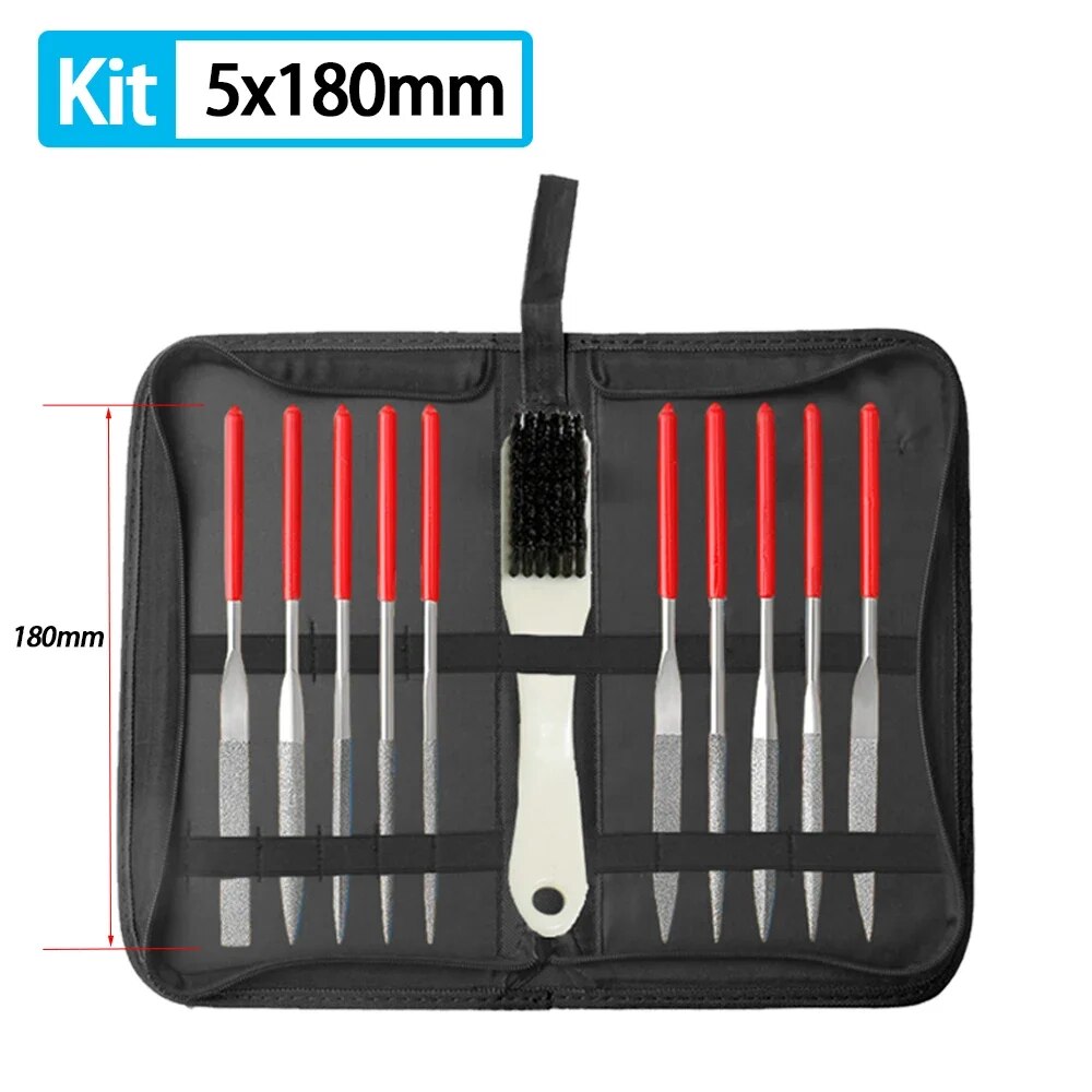 PagKis 5 Pieces Diamond Needle File Set for Metal, Glass, Stone