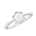 thumbnail image 1 of Diamond Miracle Plate Floral Ring (HI-SI Quality, Rosec Jewels), 14K White Gold, US 3.50, 1 of 8
