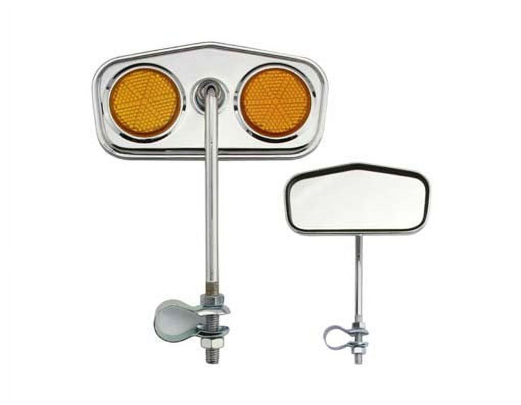 Chrome Bicycle Mirror Clamp - Perfect For Beach Cruiser, Lowrider, And BMX Bikes
