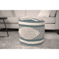thumbnail image 1 of Diamond Modern Design Luxurious 16-Inch Cylindrical Fabric Pouf: Trendy 250-Lb Capacity for Living Room & Bedroom, 1 of 6