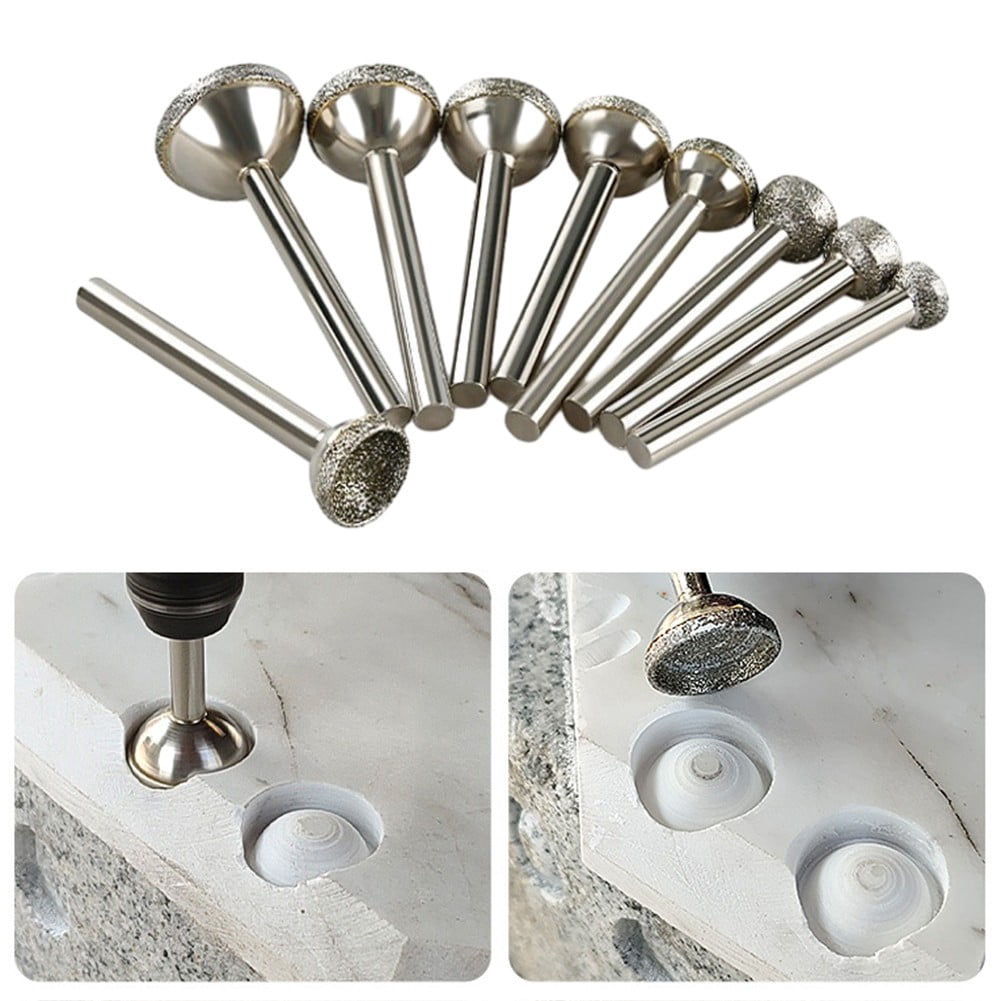 Pointed Head Bit Diamond Mounted Point Head Spherical Concave Coarse Grinding Bit For ...