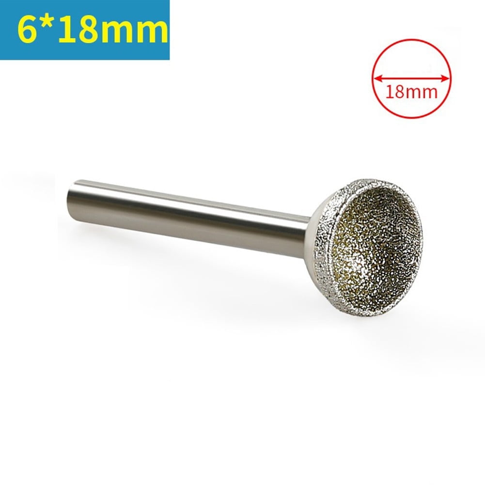 Diamond Mounted Point Head Spherical Concave Coarse Grinding Bit For