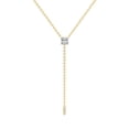 thumbnail image 1 of Lab Grown Diamond Lariat Pendant Necklace For Women | 3 Carat IGI Certified Cushion Shape FG VS | 14K Yellow Gold |Vanna Lariat Pendant FRIENDLY DIAMONDS, 1 of 6