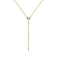 thumbnail image 1 of Lab Grown Diamond Lariat Pendant Necklace For Women | 3 Carat IGI Certified Emerald Shape FG VS | 18K Yellow Gold |Vanna Lariat Pendant FRIENDLY DIAMONDS, 1 of 6