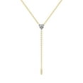 thumbnail image 1 of Lab Grown Diamond Lariat Pendant Necklace For Women | 3 Carat IGI Certified Heart Shape FG VS | 18K Yellow Gold |Vanna Lariat Pendant FRIENDLY DIAMONDS, 1 of 6