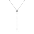 thumbnail image 1 of Lab Grown Diamond Lariat Pendant Necklace For Women | 3 Carat IGI Certified Pear Shape FG VS | 18K White Gold |Vanna Lariat Pendant FRIENDLY DIAMONDS, 1 of 6