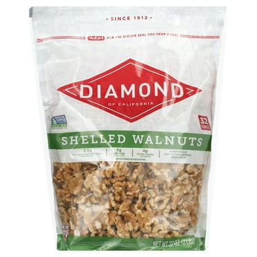 Diamond Of California Shelled Walnuts, 5g Protein, 32 oz Bag