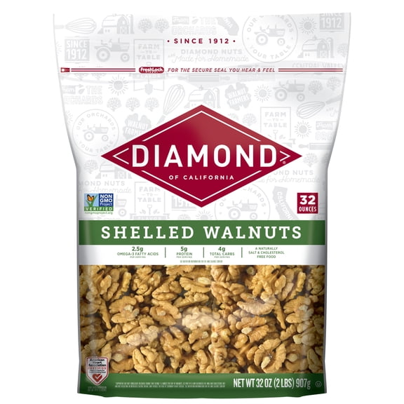 Diamond Shelled Walnuts 32 oz